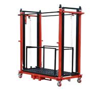 Outil de levage électrique avec télécommande, plate-forme d'échafaudage pliable pour un transport facile, idéal pour les travaux de construction et de levage lourds