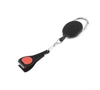 Outil de ligne de pêche portable en acier inoxydable pour couper des lignes et ouvrir des plombs lors de voyages en plein air (noir)