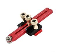 Outil de limite de coupe de scie, rail de guidage en alliage d'aluminium avec fente en T pour rails de 3/8 x 3/4 et 1/4 x 3/8", 160 mm, rouge