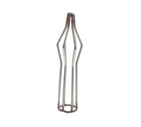 Outil de Maintien Canard Rôti Acier Inoxydable 1 Pièce 11,2x2,9x2,9cm | Limite les Fuites D’Huile, Répartition Homogène Chaleur, Noir, pour Volaille et Viande