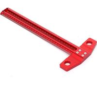 Outil de marquage pour le travail du bois - Règle de traçage de type T - Règle de marquage - 60 cm - Équerre combinée - Grille de perçage de 1 mm - Alliage d'aluminium - Gabarit de traçage multifoncti