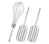 Outil de mélange manuel en acier inoxydable 304 avec crochets à pâte - Batteur alimentaire pour pâte à gâteau, crème fouetter, boulangerie maison, 22 cm