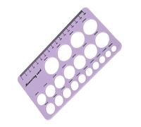 Outil de Mesure de Bride de Mamelon, Règle de Bride de Mamelon Silicone 1,5 M Ruban Souple Pliable Flexible pour le Post-partum (Violet)