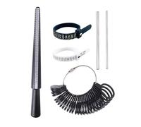 Outil de mesure du baguier,outil de baguier,6X jauge de bague réutilisable, mesure de doigt pour la taille de la bague | Outils de dimensionnement de bijoux, mesureur de jauge d'anneau de ruban à mesu