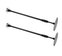 Outil de mesure du bois de chauffage 2 pièces noir en acier inoxydable | Réglable de 16 à 26 pouces, aimant intégré pour marquage précis, portable et peu encombrant pour usage extérieur