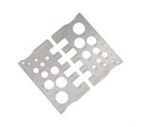 Outil de Mesure Filetage Compact pour Atelier | Acier 304 pour robuste, anti-, longue durée de vie, pour idéal usage intensif, finition argentée