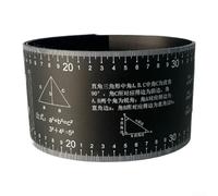 Outil de mesure pour couper et marquer les tuyaux, règle en PVC flexible avec échelle transparente MM de 2,54 cm à 15,24 cm, jauge de diamètre de tuyau, 2 mètres (noir 1 m)