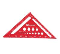 Outil de mesure triangulaire, règle triangulaire en métal | Outil de mesure multifonctionnel pour le travail du bois | Règle triangulaire épaissie pour mesurer les angles,