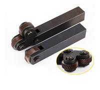 Outil de moletage en acier 26mm, double roues simples, jeu molettes à pas linéaire, machines-outils coupe tour 0.6mm-3.0mm(1set Single Wheel,Figure 1.5mm)