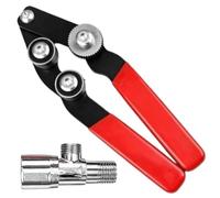 Outil de moletage pour tour - Extracteur de filetage de valve d'angle à bou | Ensemble d'outils de moletage de tour de plomberie de presse à main polyvalente pour la cuisine de salle de bains d'atelier