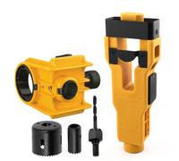 Outil de mortaisage pour gâche de porte, kit d'installation de serrure | Gabarit de pose pour loquets de porte (portes standard de 1-3/4 po et 1-3/8 po) - Gabarit de positionnement,Yellow