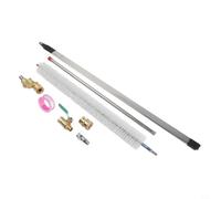 Outil de nettoyage de radiateur en acier inoxydable 304 avec buse à ailettes, lance de nettoyage de 60 cm et 2 raccords rapides pour nettoyeur haute pression