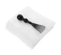 Outil de Nettoyage pour Brosse Coussin, Crochet Pom Noir Portable | Retire les Cheveux Résiduels, Entretien Facile, Usage Maison et Voyage, Tête à Crochet pour Peignes