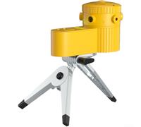 Outil de niveau optique compact 5 modes de projection - Fioles lumineuses à LED pour pièces sombres, construction, menuiserie - 150 mm (argent)