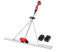 Outil de nivellement vibrant sans fil 6000 tr/min avec plateau en acier inoxydable de 1,5 m pour finition ciment