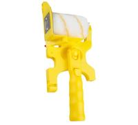Outil de Peinture Murale Multifonction à Rouleau, Jaune, Abs | Brosse Facile à Remplacer, Léger et Portable, pour Travaux de Retouche et Décoration, Format Compact