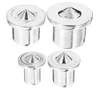 Outil de Perçage Centreur Tourillon en Acier Argenté, Réutilisable | Livré Goupilles 6, 8, 10 et 12mm, Usage Menuiserie, pour Armoires et Étagères