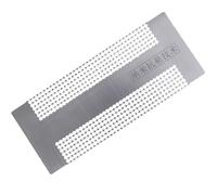 Outil de Perçage Dot pour Diamant Painting, Règle Double Rangée Acier | Alignement Précis des Strass, Nettoyage Facile, Usage Maison pour Images Diamant, Finition Argenté