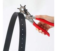 Outil de perforation de ceinture multifonction, outil de perforation de ceinture universel à main, pinces de perforation de trous de ceinture , perforateur manuel de ceinture rotatif robuste de 8,5 po