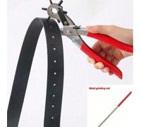 Outil de perforation multifonction , perforateur à trous pour, outil de perçage de ceinture universel à main, perforateur rotatif pour, convient pour les ceintures, les bracelets de montre, les collie