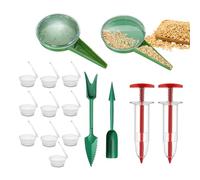 Outil de Plantation pour Jardin Outils de Jardinage Reutilisables a Main | Kit Planteur Semoir pour Potager pour Fleurs Arbres Jardin Extérieur Ferme Jardinier Amateur