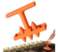 Outil de plantoir de jardin, bâton de transplantation ergonomique, pointe en acier de 13,5 cm avec prise en main confortable, outil de plantation de précision pour parterres surélevés, cour, balcon