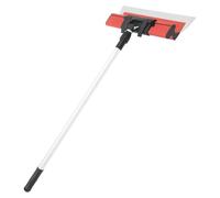 Outil de plâtrerie - Spatule pour surfaces avec manche télescopique - Poignée ergonomique - Lame résistante à l'usure - Pour murs et plafonds - Permet de lisser le plâtre et l'enduit