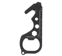 Outil de Poche Multifonction en Acier Inoxydable Porte-clés | Format Compact à Emporter, Usage Quotidien et Polyvalent, Finition Résistante aux Taches, Pratique en Déplacement