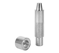 Outil de poinçonnage de trou d'oeillet, outil de pose d'œillets acier au carbone, poinçon creux à main d'oeillet comprenant vérin base pour vêtements cuir (Diamètre intérieur 17mm)