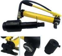 Outil de poinçonnage hydraulique, acier, différentes tailles de poinçons, puissance de 8 tonnes, coffre à outils portable, compatible avec plusieurs matériaux