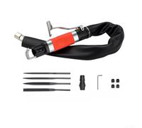 Outil de polissage pneumatique 7200 BPM pour ébavurage du métal, corps compact en aluminium avec entrée de 6,35 mm, comprend 4 limes et un kit de clé hexagonale