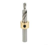 Outil de positionnement de poinçon HSS pour profil en aluminium, foret de taraudage M6 M8 avec butée de profondeur réglable pour anneau, gabarit en acier rapide pour tête fraisée précise (M6)