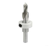 Outil de positionnement de poinçon HSS pour profil en aluminium, foret de taraudage M6 M8 avec butée de profondeur réglable pour anneau, gabarit en acier rapide pour tête fraisée précise (M8)
