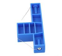 Outil de poterie pour couper l'argile dans des angles de 30°/45°/60°, cutter biseauté pour modélisation et joints, outil en céramique léger avec poignée ergonomique, bleu (grand)
