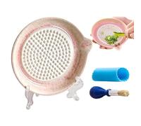 Outil de râpe à oignons en céramique - Kit de brosses de nettoyage pour | Zeste de citron, gingembre, noix de muscade, maison, restaurant, pique-nique, camping, préparation des aliments