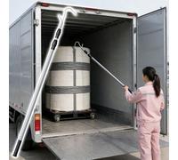 Outil de récupération de la portée du camion Cargo Grabber, Crochet de bêtette de camion en acier inoxydable, Tente de traction de grenier télescopique avec poignée antidérapante(Black,2.5m(98in))