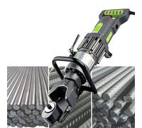 Outil de redressage de flexion de barre de renfort hydraulique à entraînement électrique, processeur de tige en acier portable tout-en-un compatible avec les barres d'armature de 4 à 32 mm(22Type)