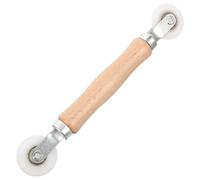 Outil de Réparation D'écran à Rouleau pour Fenêtre et Moustiquaire | Poignée en Bois, Nylon Beige, Pose et Remplacement de Toile, Prise Confortable pour Fenêtre