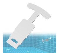 Outil de Retrait Bouchon Piscine, Inoxydable Outil Bouchon Piscine avec Poignée pour Démonter Support Globe Oculaire Piscine Métal Compatible avec Hayward Hydrostream SP1419A~SP1419E(Argent)