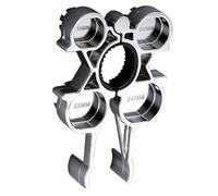 Outil de retrait d'aérateur multifonction ergonomique tout usage 12 en 1 Clé à tâches multiples pour différents modèles de robinets Outil d'aérateur résistant