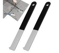 Outil de retrait de pavés - 2 outils de levage pour pavés avec grattoir à joints - Outil professionnel pour enlever les pierres de terrasse, grattoir de trottoir avec poignée