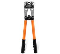 Outil de sertissage de câble de batterie pour bornes à anneau en cuivre de batterie 6/10/16/25/35/50 mm², cosses en cuivre, pince à sertir robuste pour cosses de fil (HX50B crimper)