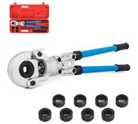 Pince à sertir VEVOR V12, V15, V22, V28, TH16, TH20, TH26, TH32 mm, Pince à sertir avec tête pivotante à 360° et poignée ergonomique en caoutchouc, Pince à sertir pour tubes portable, Pince manuelle p