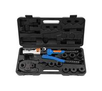 Outil de sertissage hydraulique 10T, pince à sertir manuelle avec contour V | Pince à sertir hydraulique avec tête rotative à 360° - Pince à sertir professionnelle pour tubes en cuivre