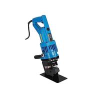 Outil de sertissage, Perforateur hydraulique pratique électrique MHP-20 900W, outils de poinçonnage 6mm, 5 matrices sur plaque d'acier fer en aluminium