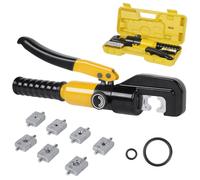 Outil de sertissage pour fils, en acier haute résistance, portable et compact, de couleur jaune
