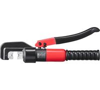 Outil de sertissage, sertisseuse hydraulique pour cosses de batterie en cuivre et en aluminium AWG12-2/0, avec pince coupante, gants, 10 connecteurs à anneau en cuivre, 8 manchons thermorétractables e