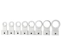 Outil de tension de courroie pour voiture - Jeu de clés pour courroies trapézoïdales crantées - Adaptateur E-Torx E10/E12/E14/E16/E18 - Acier au chrome-vanadium - Démontage, montage, réglage