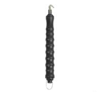 Outil de torsion semi-automatique avec crochet droit pour reliure en acier au carbone et poignée en plastique noir 30,5 cm de longueur pour les chantiers de construction pour sécuriser efficacement