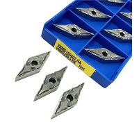 Outil de tour en carbure indexable 10 pièces VNMG160402 VNMG160404 VNMG160408 HA H01 carbure externe outil de tournage métal tour outils aluminium CNC